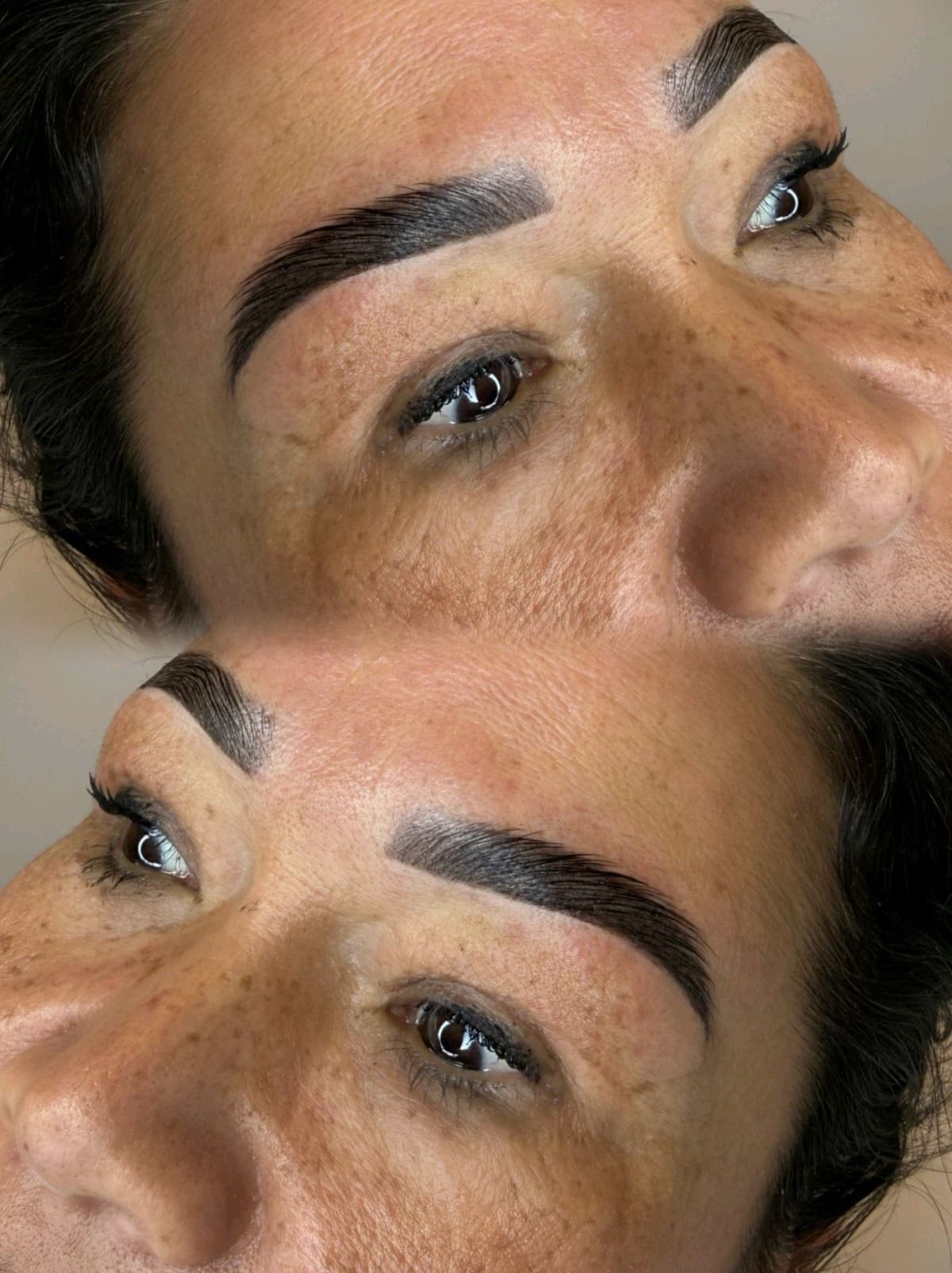 Brow behandeling voor en na